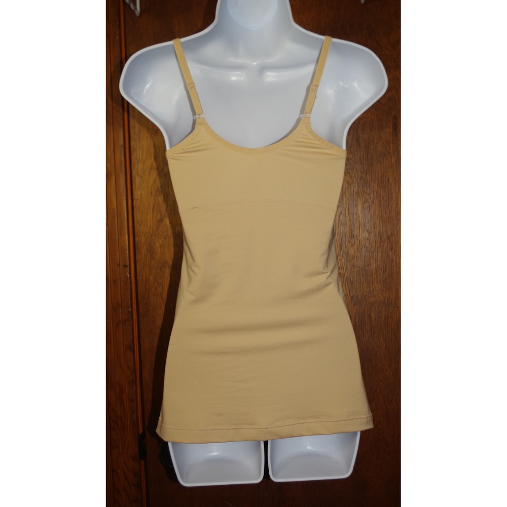 Maidenform Tan Nude Shapewear Camisole Adjustable Straps Small P3266 Smoothing - Picture 5 of 7